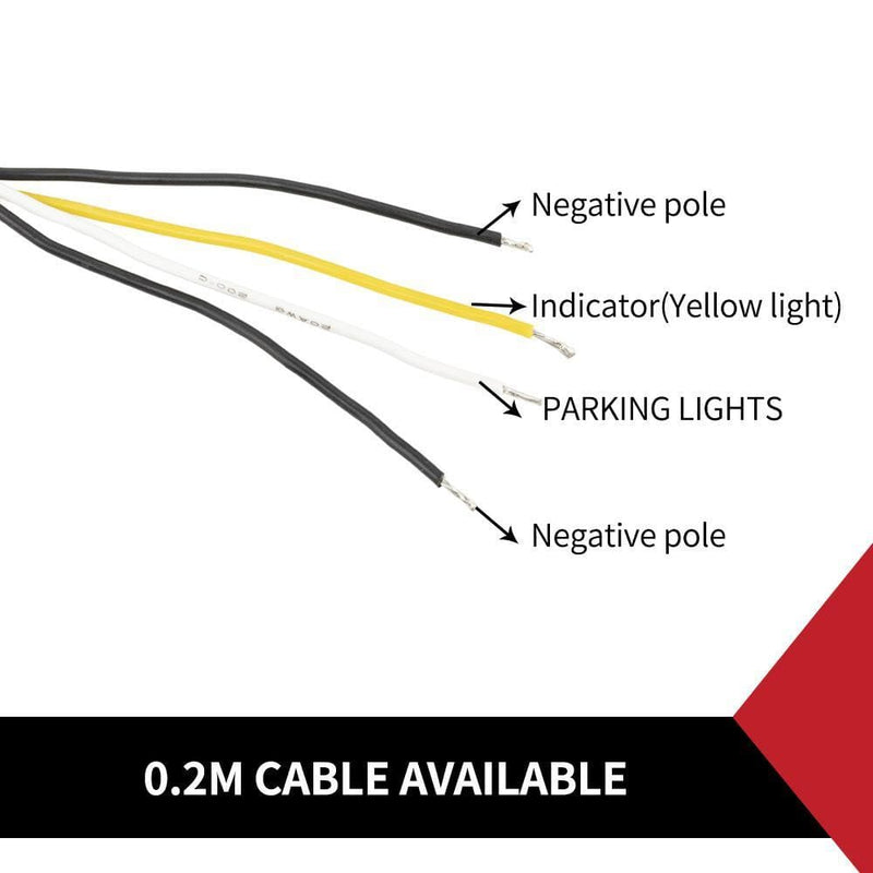 2x Sealed LED Bullbar Indicators & Parking Lights Lamp 