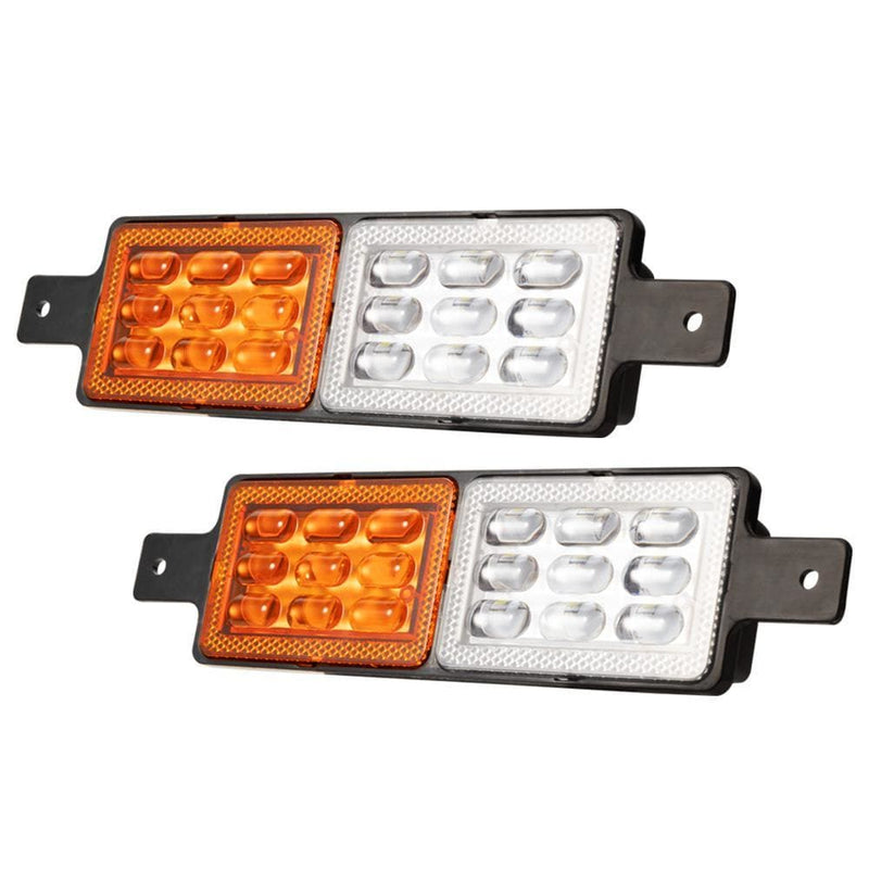 2x Sealed LED Bullbar Indicators & Parking Lights Lamp 