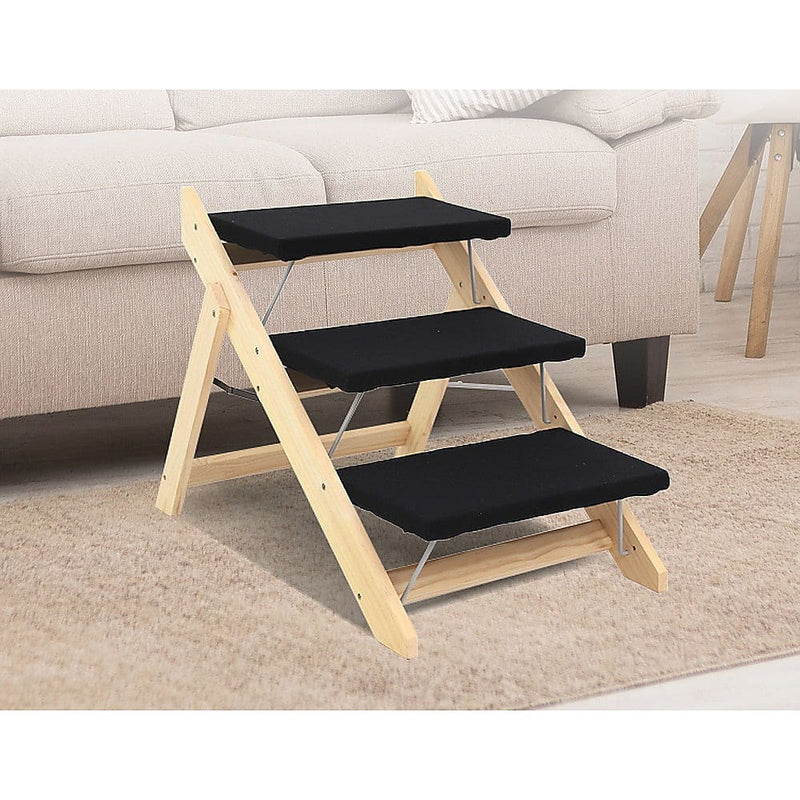 3 Steps Portable Dog Cat Pet Stairs - Pet Care > Dog 