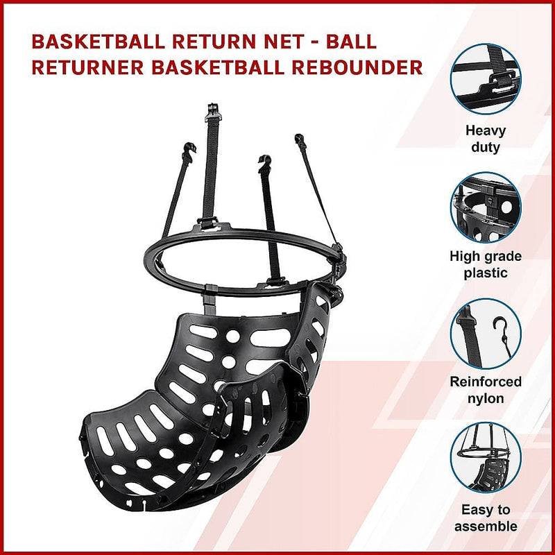 Basketball Return Net - Ball Returner Basketball Rebounder -