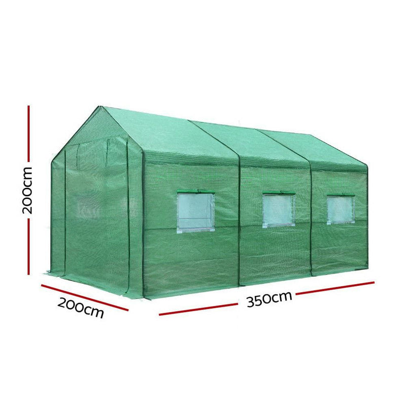 Greenfingers Greenhouse Garden Shed Green House 3.5X2X2M 