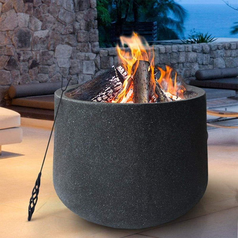 Grillz Outdoor Portable Fire Pit Bowl Wood Burning Patio 