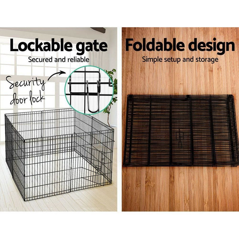 i.Pet 2X30 8 Panel Pet Dog Playpen Puppy Exercise Cage 