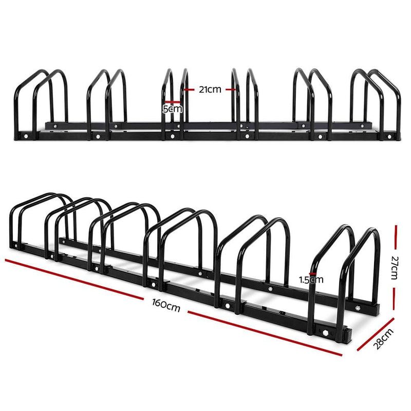 Portable Bike 6 Parking Rack Bicycle Instant Storage Stand -