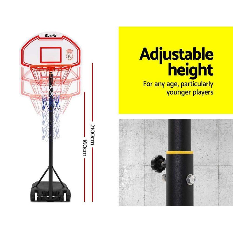 Pro Portable Basketball Stand System Hoop Height Adjustable 