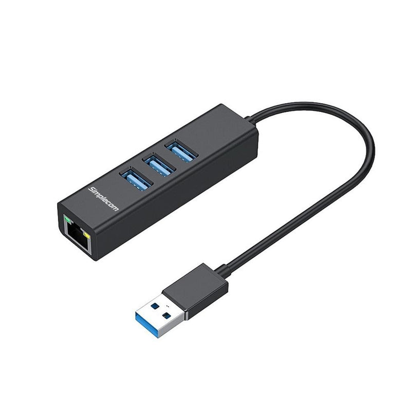 Simplecom CHN420 Aluminium 3 Port SuperSpeed USB HUB with 