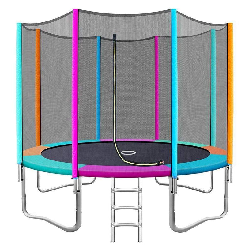 10FT Trampoline Round Trampolines Kids Safety Net Enclosure 