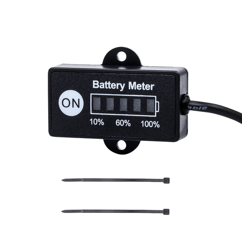 12 Volt LED Dual Battery Monitor Fuel Gauge Meter Digital % 