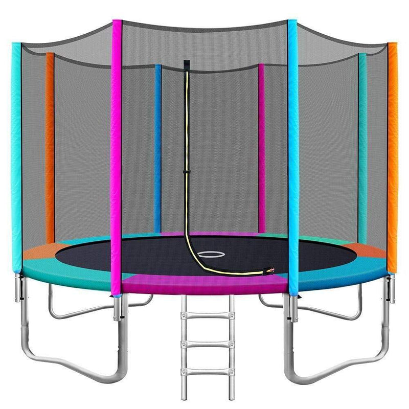 12FT Trampoline Round Trampolines Kids Safety Net Enclosure 