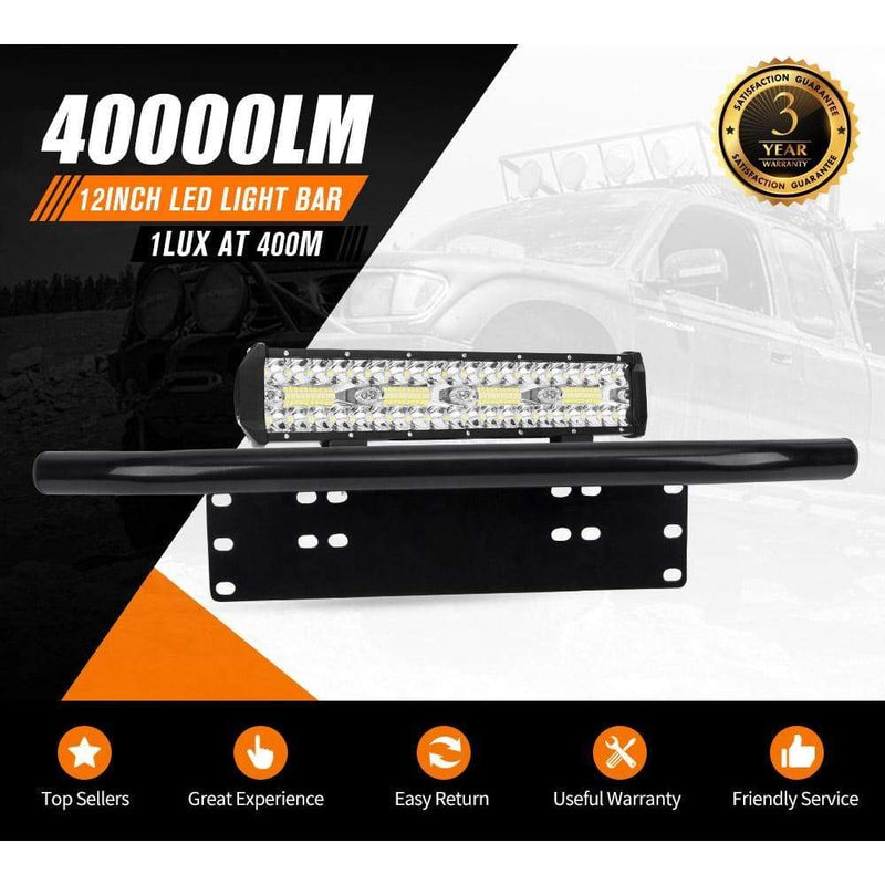 12inch Cree LED Light Bar Spot Flood Offroad 4WD with Number