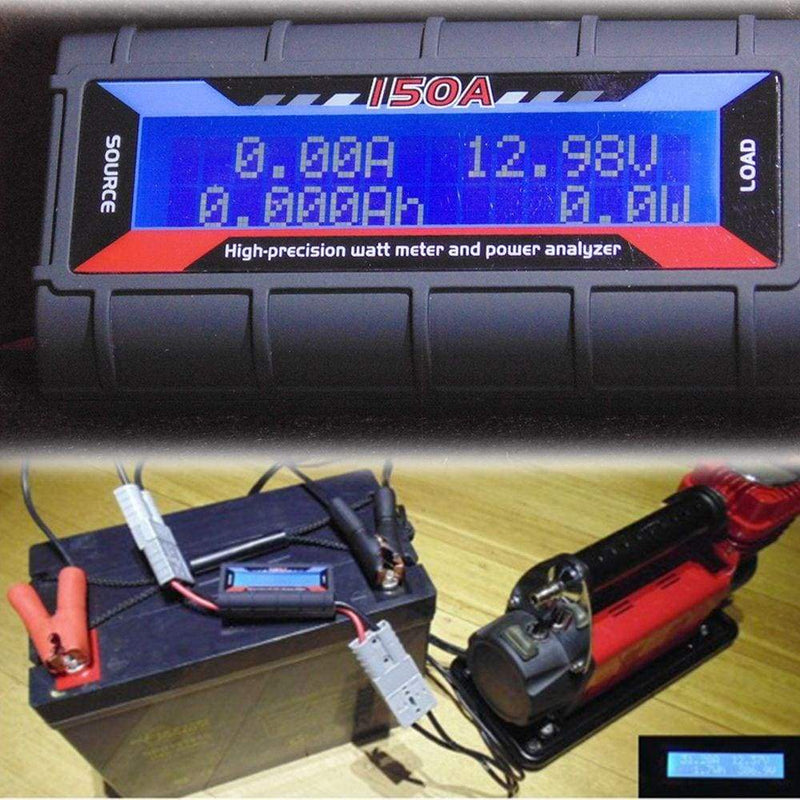 150A Watt Meter Power Analyzer Digital LCD Solar Volt Amp 