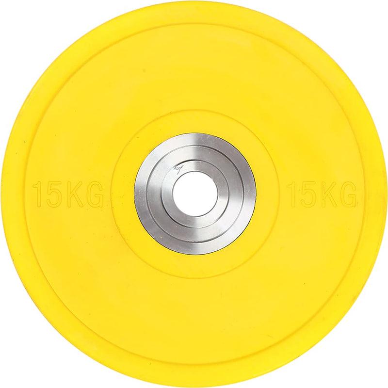 15KG PRO Olympic Rubber Bumper Weight Plate - Sports & 