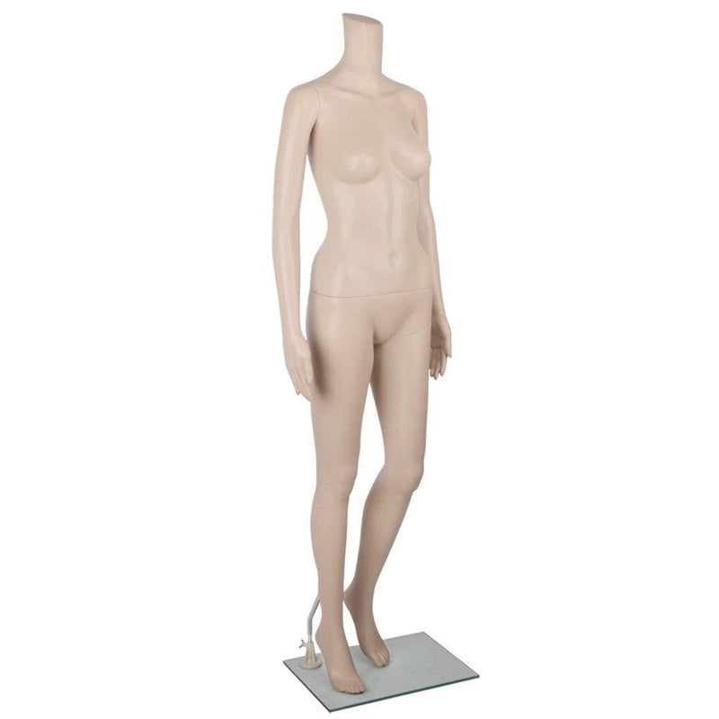 175cm Tall Full Body Female Mannequin - Skin Coloured - 