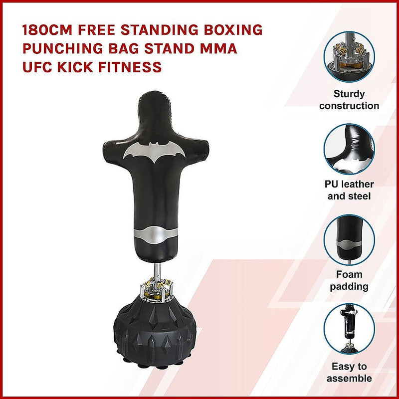 180cm Free Standing Boxing Punching Bag Stand MMA UFC Kick 