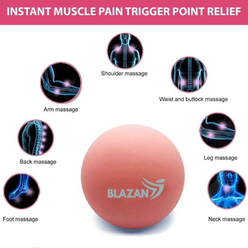 2 Set Massage Therapy Ball Myofascial Muscle Knots Trigger 