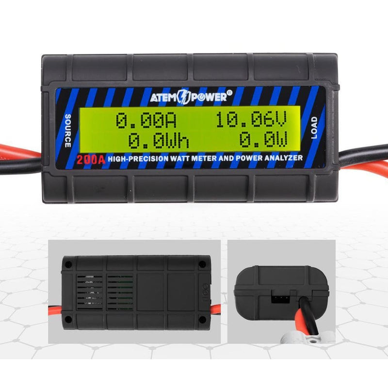200A Watt Meter Power Analyser Digital Lcd Volt Amp Solar 