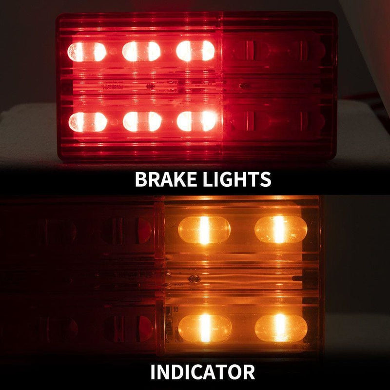 2x LED Tail Lights Indicator & Brake Lights Submersible 12V 