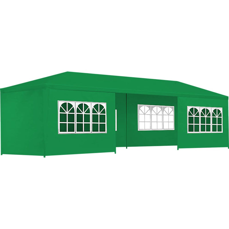 3x9m Wedding Outdoor Gazebo Marquee Tent Canopy Green - Home