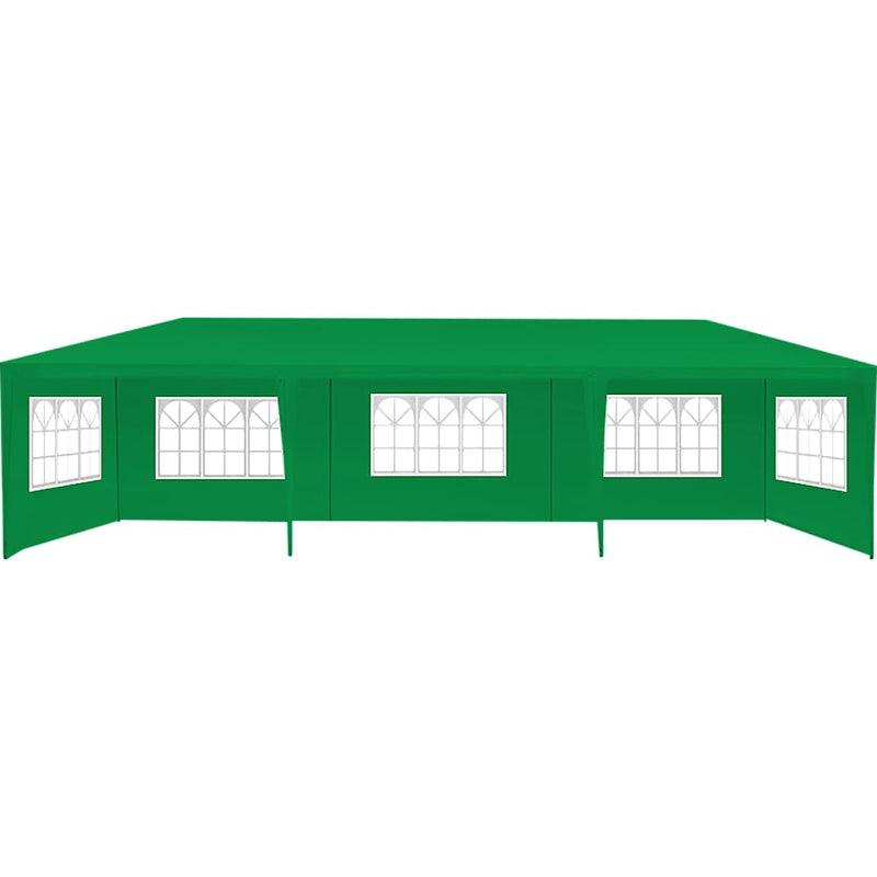3x9m Wedding Outdoor Gazebo Marquee Tent Canopy Green - Home