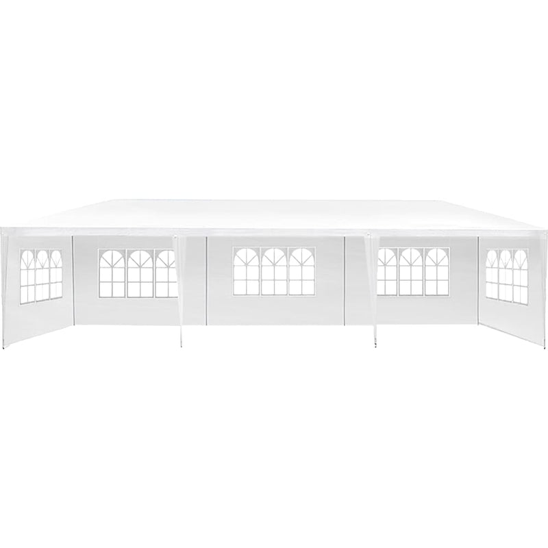 3x9m Wedding Outdoor Gazebo Marquee Tent Canopy White - Home
