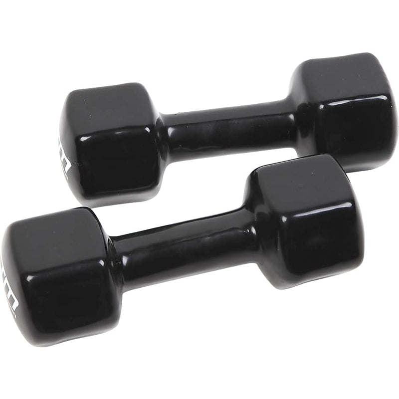 5kg Dumbbells Pair PVC Hand Weights Rubber Coated - Sports &