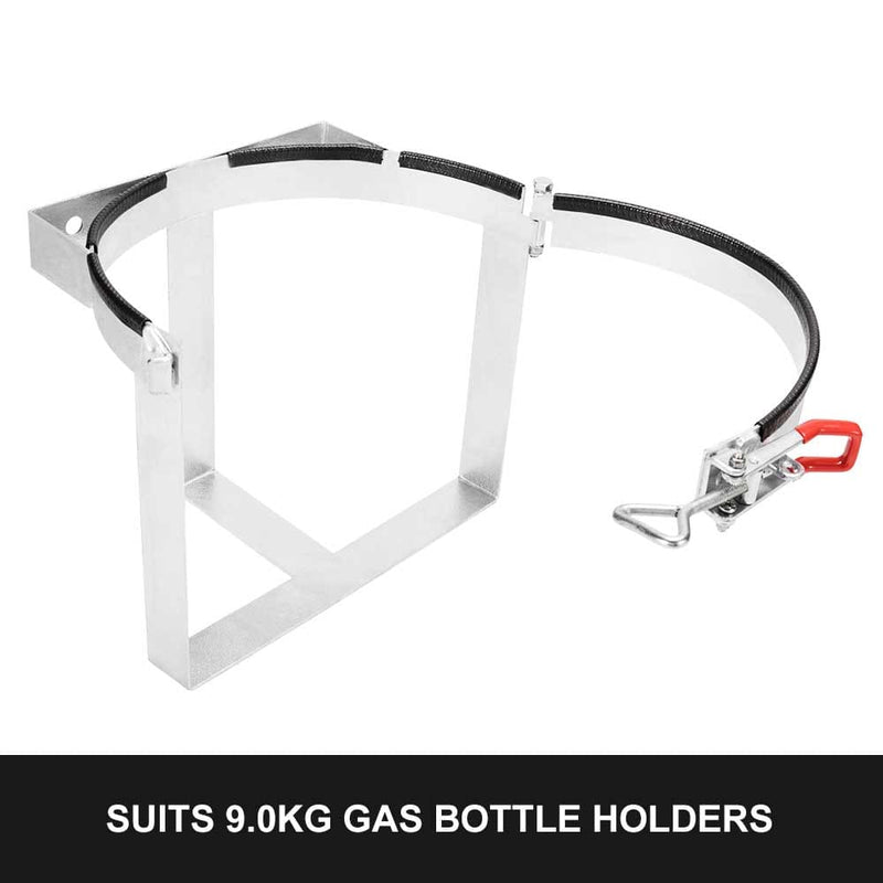 9kg Gas Bottle Holder Adjustable Galvanized For Trailer 