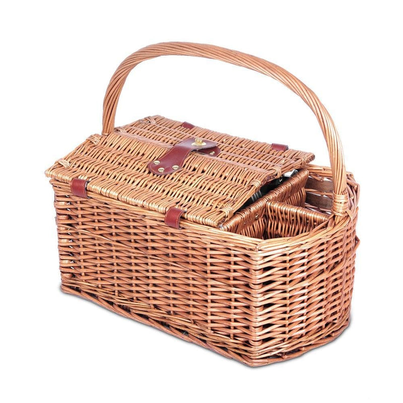 Alfresco Picnic Basket 4 Person Baskets Outdoor Insulated 