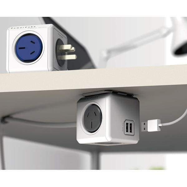 Allocacoc PowerCube Extended USB Powerboard 4-Outlets 2 USB 