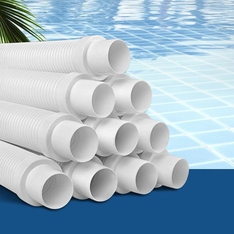 Aquabuddy 1 x 10m Durable Pool Cleaner Hose - White - Home &