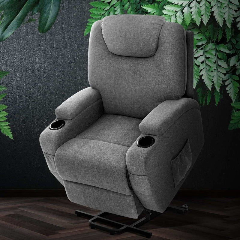 Artiss Electric Massage Chair Recliner Sofa Lift Motor 