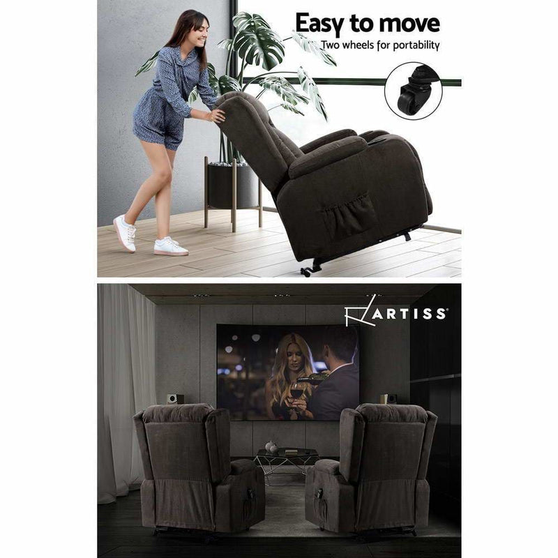 Artiss Electric Recliner Chair Lift Heated Massage Chairs 
