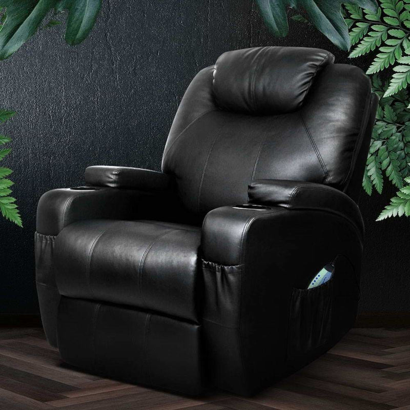 Artiss Recliner Chair Electric Massage Chairs Heated Lounge 