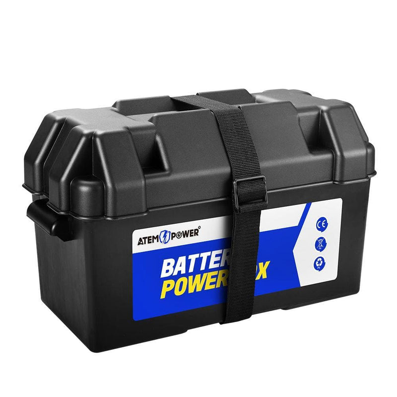 Atem Power Battery Box 12V AGM Deep Cycle For Boat Camping 