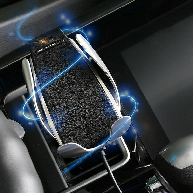 Automatic Clamping Wireless Car Charger Mount For iPhone 