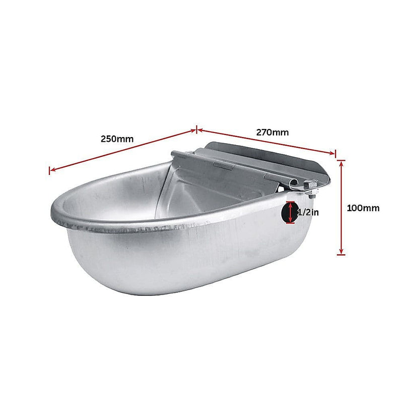 Automatic Water Trough Stainless Steel 304 Bowl - Pet Care >