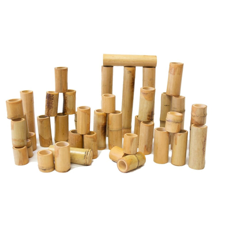 Bamboo Counting and Building Set 40PCE - Baby & Kids > Toys