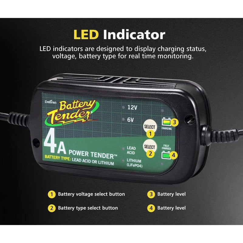Battery Tender Smart Battery Charger 4A Trickle Automatic 