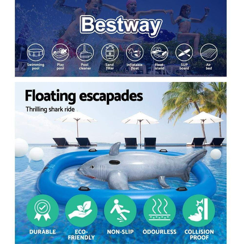 Bestway 3.1m Inflatable Pool Floating Raft Bull Riding Toy 