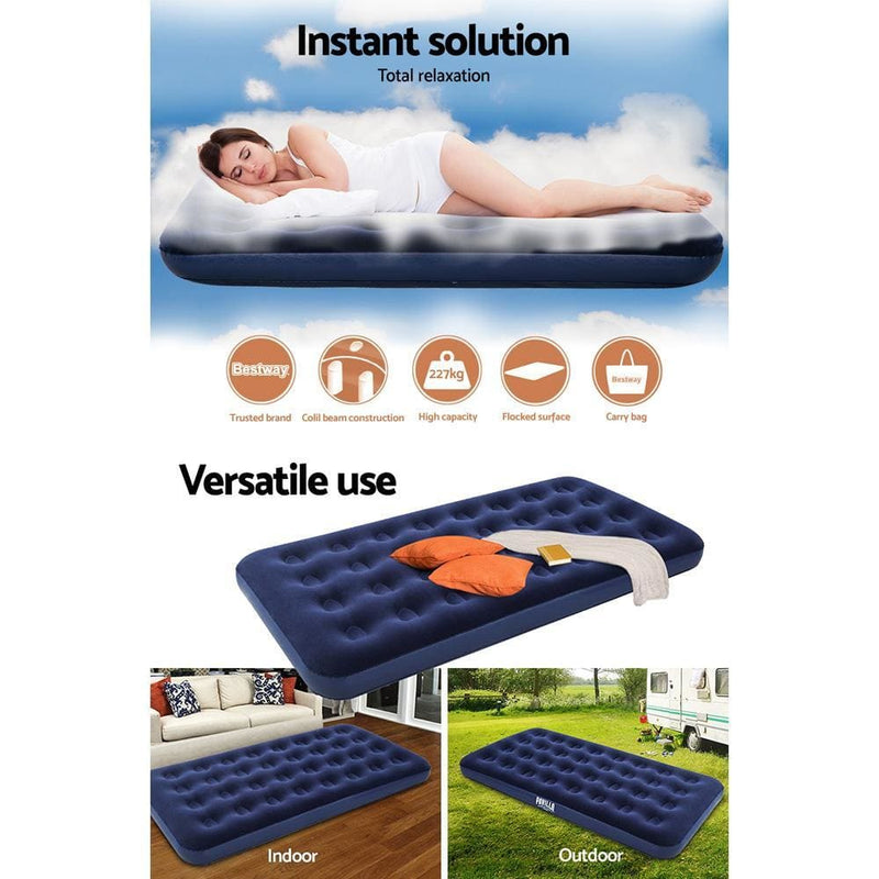 Bestway Air Bed Twin Size Inflatable Mattress Sleeping 