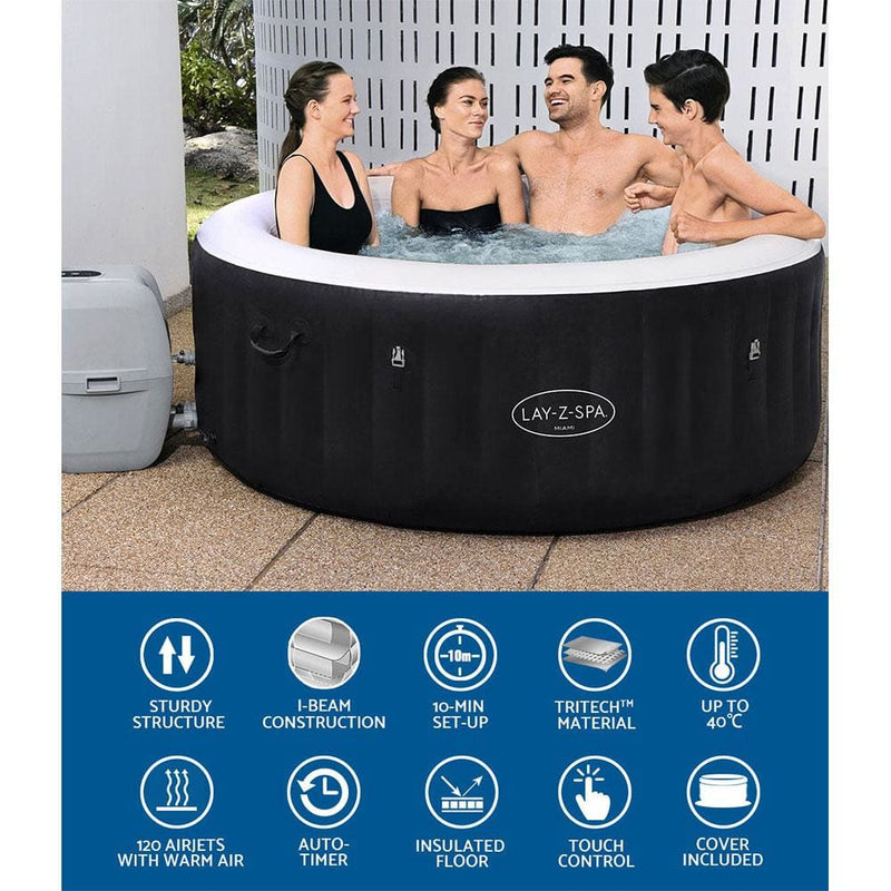 Bestway Inflatable Spa Pool Massage Hot Tub Portable Spa 
