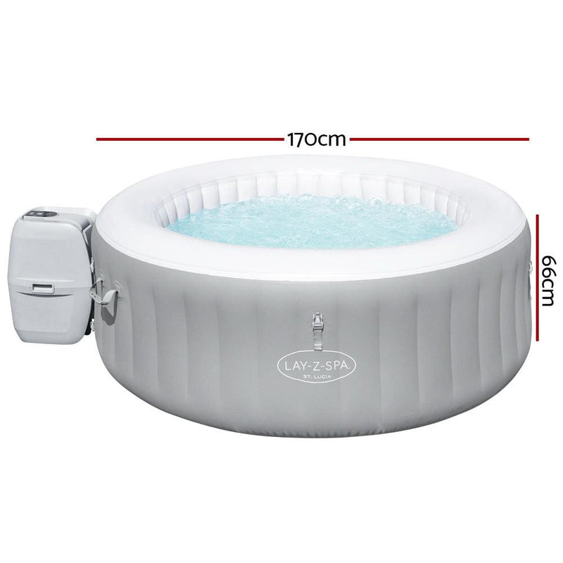 Bestway Inflatable Spa Pool Massage Portable Hot Tub Lay-Z 