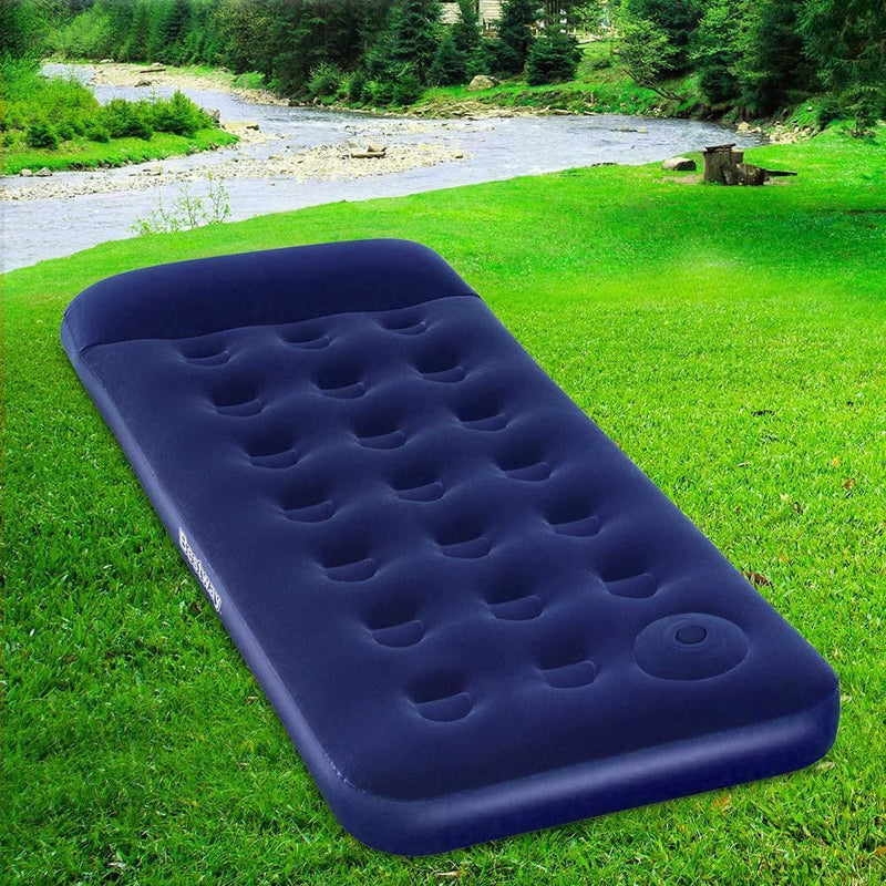 Bestway Single Size Inflatable Air Mattress - Navy - Outdoor
