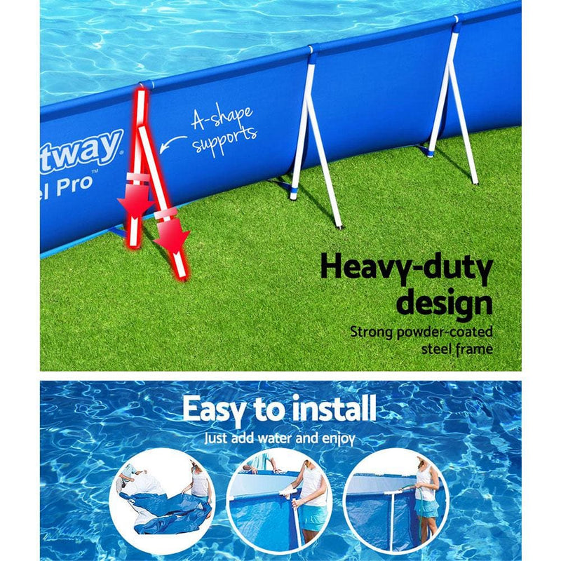 Bestway Swimming Pool Above Ground Heavy Duty Steel Pro™ 