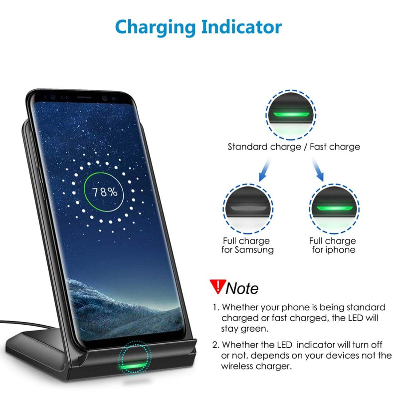 Choetech T524-S QI Fast Wireless Charger Stand - Electronics
