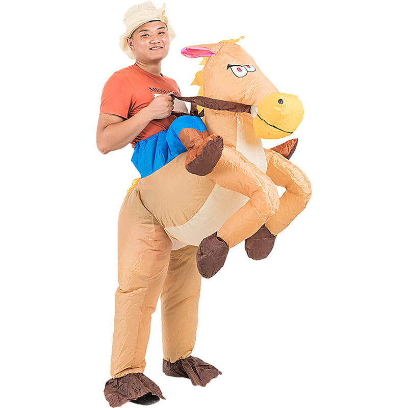 COWBOY Fancy Dress Inflatable Suit -Fan Operated Costume - 