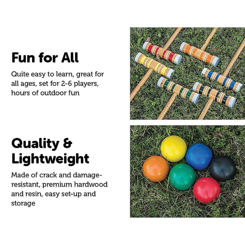 Croquet Set - Up to 6 Players - Gift & Novelty > Games