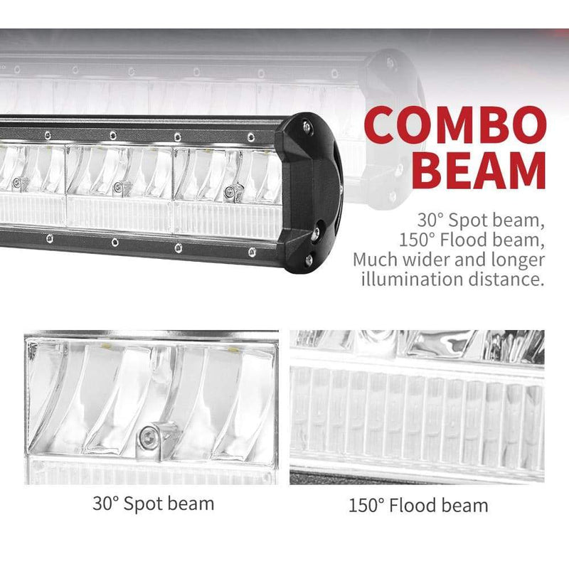 DEFEND INDUST 20inch Cree LED Light Bar Combo Beam Driving 