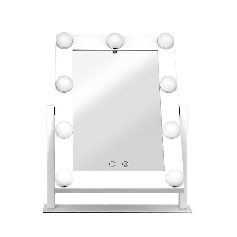 Embellir LED Standing Makeup Mirror - White - Health & 