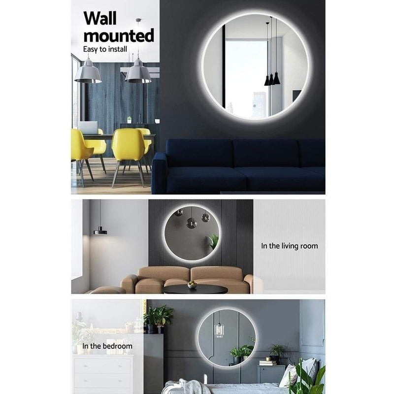 Embellir LED Wall Mirror Bathroom Mirrors With Light 90CM 