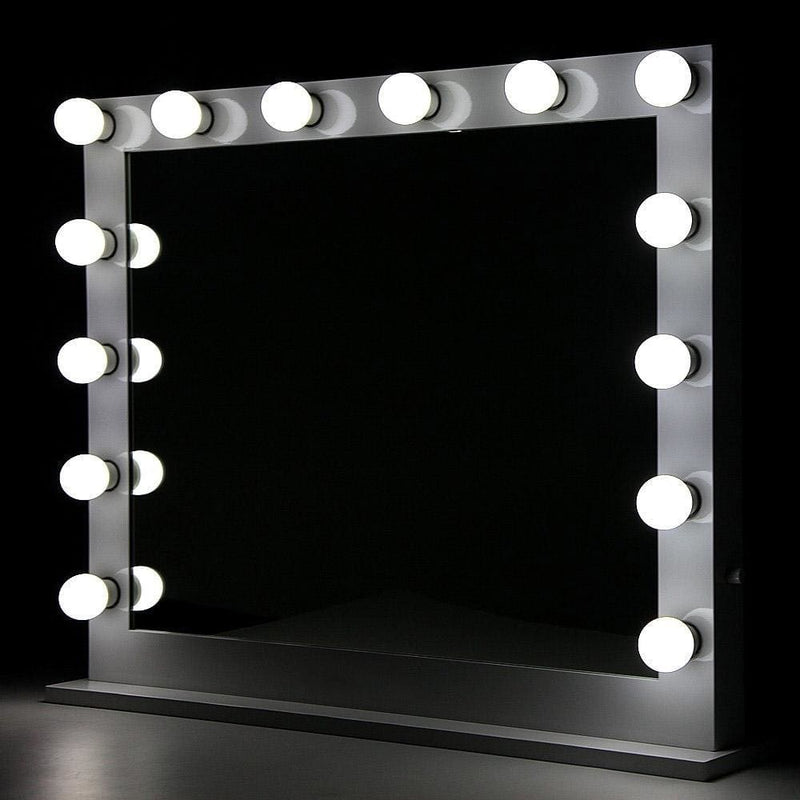 Embellir Make Up Mirror with LED Lights - White - Health & 